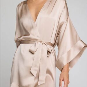Elegant Satin Kimono Robe